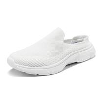 Mules Femininos DREAM PAIRS Slip-On Tricô Branco Nº 37