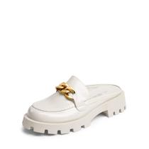 Mules Plataforma Grossa Femininas DREAM PAIRS Slip-On Bege