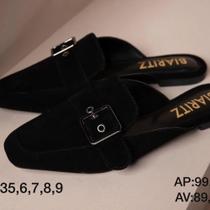 Mulet com fivela preto