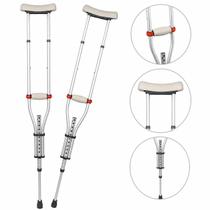 Muleta Axilar Alumínio P M G até 130kg D7 Ajuste Universal Resistente Regulável Dellamed Muleta Axilar Alumínio P M G até 130kg D7 Ajuste Universal Resistente Regulável Dellamed