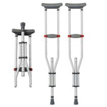 Muleta axilar desmontável regulável p/m/g - o par - Hidrolight