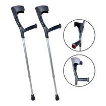 Muleta Canadense Altura Regulável Braço 130kg Par Hidrolight