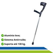 Muleta Canadense em Alumínio Regulável 130 Kg - Par - Hidrolight Muleta Canadense em Alumínio Regulável 130 Kg - Par - Hidrolight