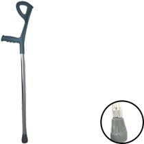 Muleta Canadense Fixa Adulto Unitário 120kg Cinza Supermedy Muleta Canadense Fixa Adulto Unitário 120kg Cinza Supermedy