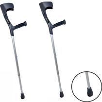 Muleta Canadense Fixa Ajustavel até 130kg Ajustavel Aluminio Hidrolight