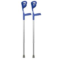 Muleta Canadense Fixa de Alumínio Azul Supermedy Par Muleta Canadense Fixa de Alumínio Azul Supermedy Par