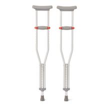 Muletas Medline de alumínio leve Red Dot 4'6"-5'2" Muletas Medline de alumínio leve Red Dot 4'6"-5'2"