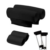 Muletas universais acolchoadas nas axilas com alças de mão Muletas universais acolchoadas nas axilas com alças de mão