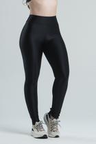 Mulher Elástica Sport Legging Karen Para Treino Preto