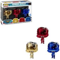 Mulher Maravilha Pop (Manoplas) (Chrome 3-Pack) Funko Heroes