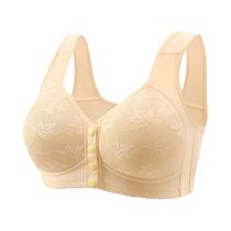 Mulheres Sleep Gathering Sutiã, Roupa interior, Sem anel de aço, fivela frontal