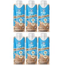 Mulkshake Proteico Cappuccino 12g de Proteína Kit 6 Zero Açucar 250ml +Mu