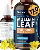 Mullein Drops Bioliqua para pulmões 150.000 mg 120 porções Mullein Drops Bioliqua para pulmões 150.000 mg 120 porções