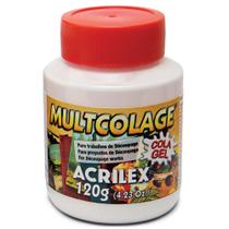 Multcolage Cola Gel Para Decoupage Acrilex 120g Multcolage Cola Gel Para Decoupage Acrilex 120g