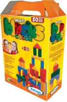 Multi Blocks Color Xalingo Brinquedos 50 Peças