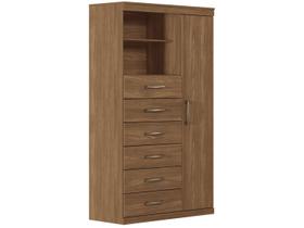 Multi Comoda Maraba 1 Porta 6 Gavetas Jatoba Santos Andira