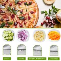 Multi Cortador De Legumes Frutas Verduras 24 formas diferentes para você cortar Aço Inox