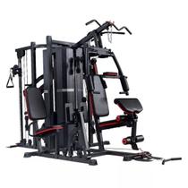 Multi Estação De Musculação 5 Frentes Completa Leg Press Extensora Flexora Olimpica Bonafit Cor da estrutura Preto
