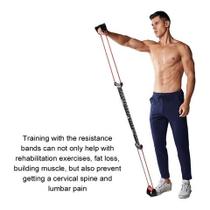 Multi-função Extrator Push-up Stand Elastico Exercício Alfa.shop