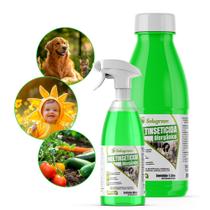 Multi Inseticida Ecológico Solugreen Kit 500ml + Refil 1L 100% Natural/Orgânico