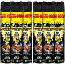 Multi Inseticida Mata Baratas Mosquitos Insetos 400ml 6un Multi Inseticida Mata Baratas Mosquitos Insetos 400ml 6un