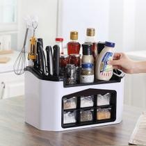 Multi Organizador De Cozinha Kitchen Easy Porta Tempero - Branco Multi Organizador De Cozinha Kitchen Easy Porta Tempero - Branco
