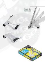 MULTI PAD Suporte de Mesa para Tablet - Estrutura branca com acabamento