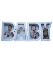 Multi Porta Retrato Baby Branco 4 Fotos 10X15cm