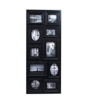 Multi Porta Retrato Retangular Preto 10 Fotos Tudo em Caixa