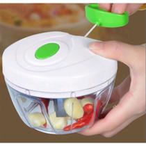 Multi processador de alimentos manual premium 3 laminas em aco inox