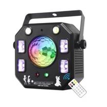 Multi Raio 4 Em 1 Dmx Rgbw + Uv Led Bola Mágica Strobo
