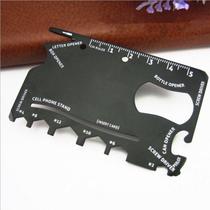 Multi Tool Card 18 Em 1 Cartão De Aço Inoxidável Para Emergências Em Trilhas E Acampamentos