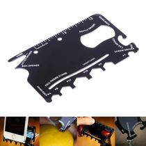 Multi Tool Card 18 Em 1 Cartão De Aço Inoxidável Para Emergências Em Viagens De Moto Par
