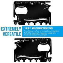 Multi-Tool De Carteira 18 Em 1 Cartão De Aço Inoxidável Para Reparos E Emergências Diárias