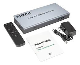 Multi-viewer Switch Hdmi 4x1 Quad Inteligente Full Hd 1080p