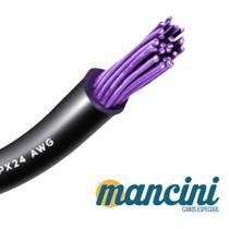 Multicabo 8 Vias 25 Metros 8x24 Awg Mancini Som Profissional Automotivo Paredão