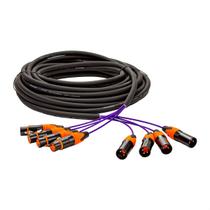 Multicabos 24 Vias com Conectores XLR Profissionais
