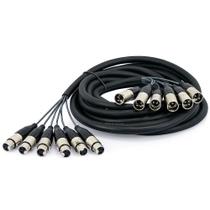 Multicabos com Conectores XLR 6 Vias Amphenol - 15 Metros