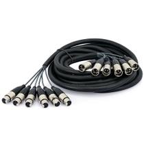 Multicabos Com Conectores Xlr 6 Vias Amphenol - 35 Mt