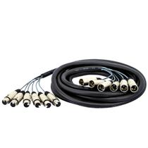 Multicabos Com Conectores Xlr 6 Vias - Cirilo Cabos, 11mts Multicabos Com Conectores Xlr 6 Vias - Cirilo Cabos, 11mts