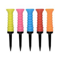 Multicolor 360 graus Tees De Golfe De Borracha Flexível 5pcs Duráveis Baixa Fricção 3.27in 83mm Para Multicolor 360 graus Tees De Golfe De Borracha Flexível 5pcs Duráveis Baixa Fricção 3.27in 83mm Para