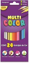Multicolor EcoLapis de Cor Sextavado, 24 Cores Multicolor EcoLapis de Cor Sextavado, 24 Cores