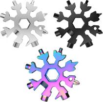 Multiferramenta KOSIMI 46 cm 18em1 em Forma de Floco de Neve - Pacote com 3 Unidades Multiferramenta KOSIMI 46 cm 18em1 em Forma de Floco de Neve - Pacote com 3 Unidades