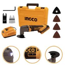 Multiferramenta Oscilante a Bateria 20v Ingco Multicortadora Lixadeira Gesso Kit Maleta Profissional Multiferramenta Oscilante a Bateria 20v Ingco Multicortadora Lixadeira Gesso Kit Maleta Profissional