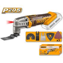 Multiferramenta Oscilante A Bateria CMLI2022 Ingco 20V Velocidade Ajustável de Até 20000RPM Ângulo 3,2 graus Troca Rápida Precisão E Versatilidade Multiferramenta Oscilante A Bateria CMLI2022 Ingco 20V Velocidade Ajustável de Até 20000RPM Ângulo 3,2 graus Troca Rápida Precisão E Versatilidade
