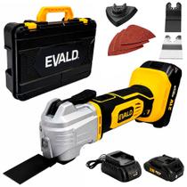 Multiferramenta Oscilante Bateria 21V 2,0Ah com Maleta BMC e Kit 6 Acessórios EMFO-21V EVALD