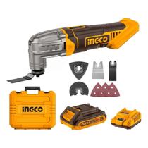 Multiferramenta Oscilante Ingco 20V Multiuso Corte e Lixa com Bateria e Carregador