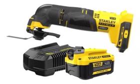 Multiferramenta Oscilante Sct500 STANLEY + 1 Bateria 4ah + Carregador Bivolt