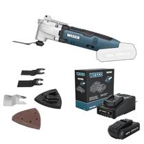 Multiferramenta Wesco 18V com Bateria 2,0Ah, Carregador rápido e acessórios essenciais WS2355.9 Multiferramenta Wesco 18V com Bateria 2,0Ah, Carregador rápido e acessórios essenciais WS2355.9