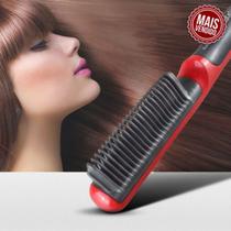 Multifuncional alisador de cabelo escova elétrica barba modelador cerâmica pente alisador cabelo elétrico escova